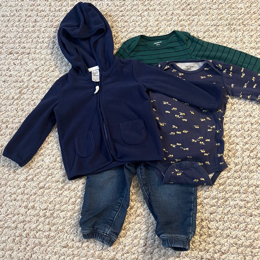Set of 18mo Baby Boy Clothes - Carter’s, OshKosh